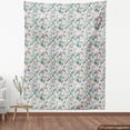 thumbnail image 3 of Off White Fabric by the Yard, Arrangement of Colorful Flowers and Leaves Clutter of Garden Art Elements, Decorative Upholstery Fabric for Sofas and Home Accents, 3 Yards, Multicolor by Ambesonne, 3 of 4