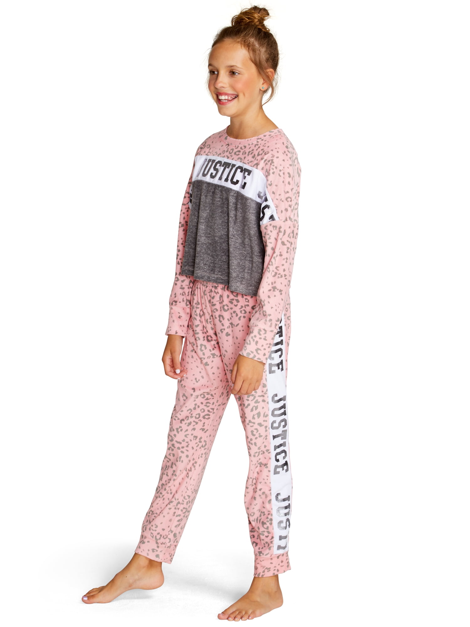 Singer Girl Black B Cotton Crewneck Boys-Girls Sleepwear Pajama 2 Pcs Set