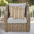 thumbnail image 5 of Sunbrella Premium 17 in x 17 in Yellow Stripe Outdoor Decorative Throw Pillows, 2 Count, 5 of 5