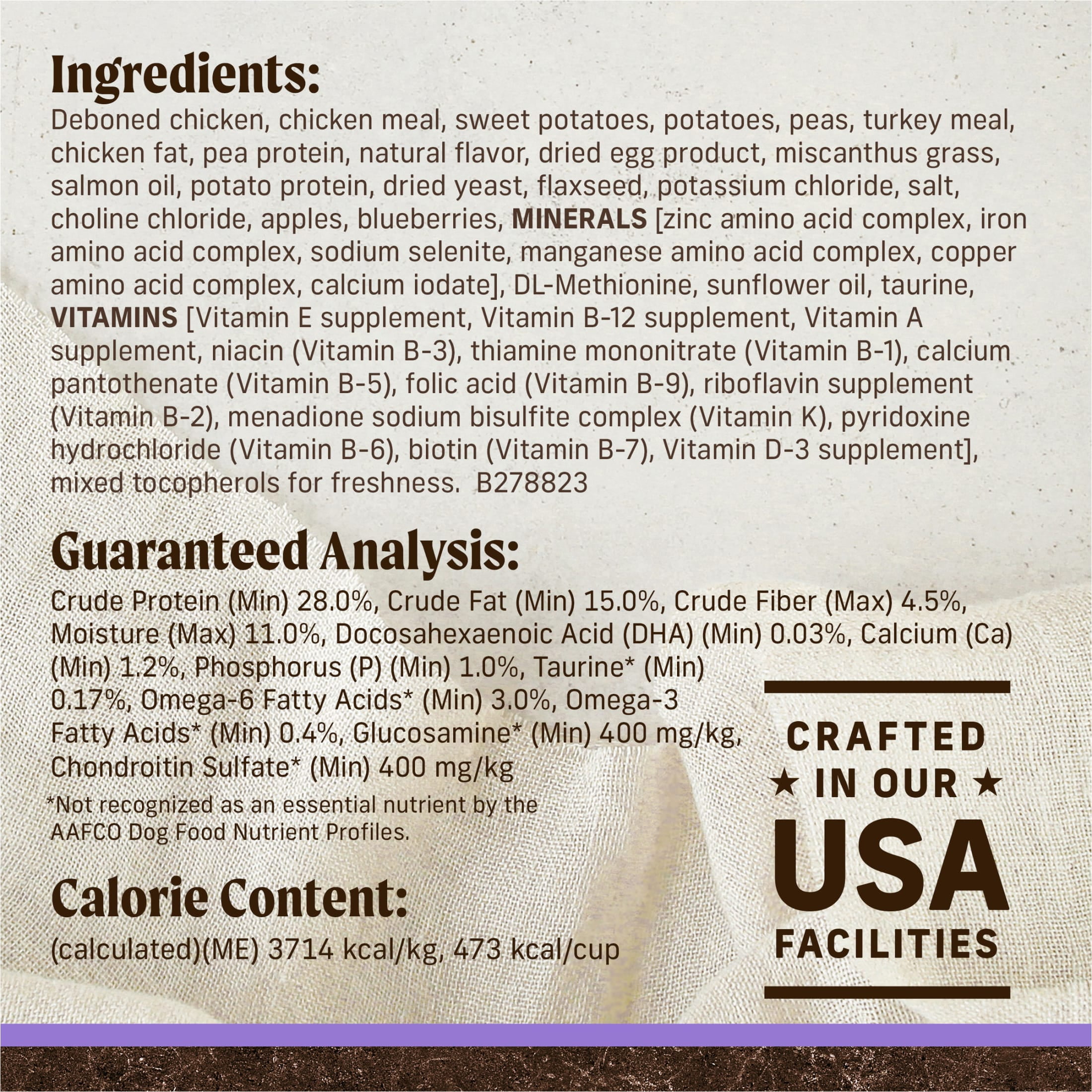 Merrick Grain-Free Puppy Dry Dog Food, High Protein Real Chicken & Sweet Potato, 22 lb Bag