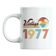 thumbnail image 1 of Vintage 1977 feat. Retro Sunset & Palm Trees Ceramic Coffee & Tea Mug (11oz), 1 of 6