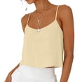thumbnail image 2 of Vrorvz Casual Tank for Womens Sleeveless Spaghetti Strap Lightweight Trendy Breathable Crop Tops Scoop Neck Shirts, 2 of 5