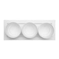 thumbnail image 5 of Bloem Trio-Fight Plastic Planter Set: Includes Three 4" Planters with Snap-In Saucer Tray, Great for Herbs & Succulents, Vanilla Bean, 5 of 8