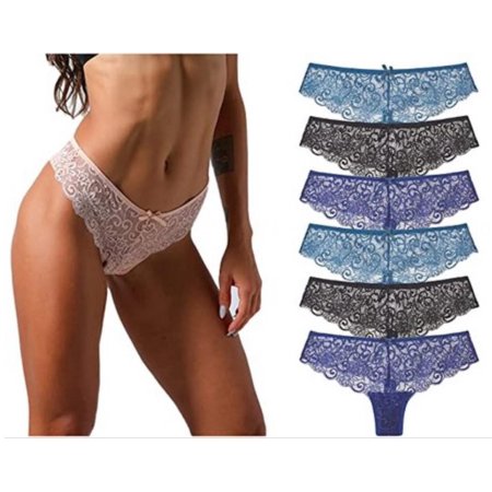 

SUANMAY Fashion Women S Low Waist Women S Lace Seamless Panties 6Pcs B M