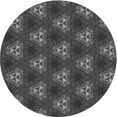 thumbnail image 1 of Ahgly Company Machine Washable Indoor Round Transitional Platinum Gray Area Rugs, 7' Round, 1 of 7