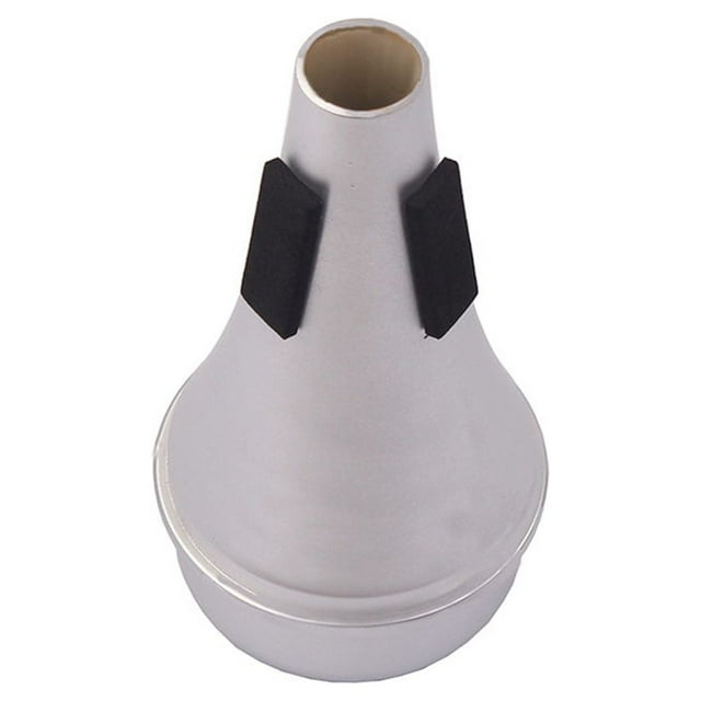 Sax Silencer Compact Size Handy Installation Saxophone Supplies Instrument Accessories Trumpet Mute for Beginners Sound Dampener Silver
