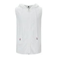 thumbnail image 2 of Hooded Tank Tops Men Lightweight Breathable Full Zip Up Sleeveless Shirt Summer Casual Beach Vacation Shirts, 2 of 8