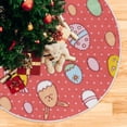 thumbnail image 5 of Coolnut Easter Eggs Christmas Tree Skirt 48", Easter Tree Skirt Double Layers Polyester Easter Tree Skirt for Easter Holiday Party Decoration, 5 of 6