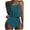 Navy, variant on Atogsazn High Waisted Tankini Swimsuits for Women Flounce Top Tummy Control Bathing Suits Swimwear Clothes Orange M