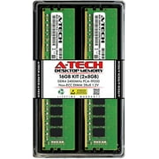A-Tech 16GB (2x8GB) DDR4 2400MHz DIMM PC4-19200 UDIMM Non-ECC 2Rx8 1.2V CL17 288-Pin Desktop Computer RAM Memory