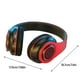 thumbnail image 3 of Pisexur Electronics - Auriculares inalámbricos Bluetooth para hombre, con luz RGB y micrófono, 8 horas de autonomía, plegables, para niños y organizador de electrónica., 3 of 7