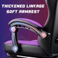 thumbnail image 4 of Bossin Gaming Chairs with Footrest, Massage Leather Game Chair for Adults, Big and Tall Gamer Chair with Headrest and Lumbar Support, 4 of 7