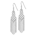 thumbnail image 2 of 14K White Gold Beaded Earrings, 2 of 3