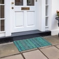 thumbnail image 6 of Addison Rugs Chantille Indoor/Outdoor Transitional Bohemian Teal Washable Rectangle Rug, 1'8" x 2'6", 6 of 6