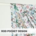 thumbnail image 4 of VOGOL Waterfall Valance 79"x43" Extra Wide Farmhouse Vintage Botanical Floral Sheer Voile Swag with Beaded Trim, 4 of 7
