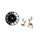 thumbnail image 5 of Reloj de pared grande,Reloj de pared acrílico silencioso de estilo moderno.,Reloj de pared grande de oficina,silencioso,fácil de leer y sencillo.,Estatua de alce y ciervo,Figuras de alce y, 5 of 8