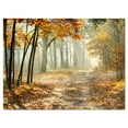 thumbnail image 2 of Bright Yellow Fall Morning - Landscape Photo Canvas Art Print, 2 of 3