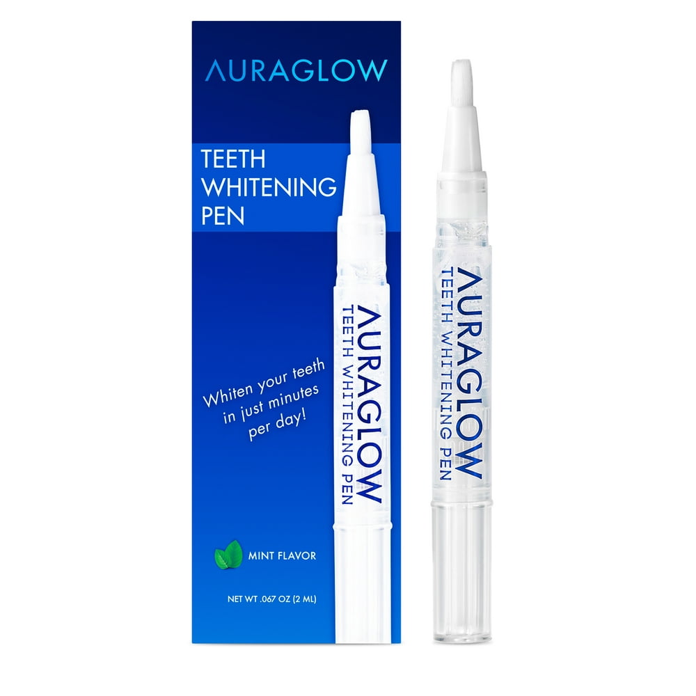 AuraGlow Teeth Whitening Pen, 35 Carbamide Peroxide, 20+ Whitening