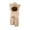 Khaki, variant on Gymayou Women 3-in-1 Hooded Scarf Hat With Mitten Pockets Warm Neck Wrap Integrated Hat Scarf Gloves Combo