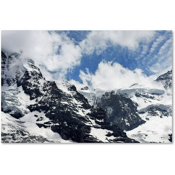 Trademark Fine Art "Jungfraujoch Switzerland" Canvas Art by Philippe Sainte-Laudy