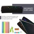 thumbnail image 5 of Sikiie Night Rainbow Sparkles Leather Pencil Case, Makeup Pouch, Zipper Pouch for Daily Essentials, Storage Organizer, Cosmetics and Stationary Bag, 5 of 7