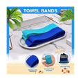 thumbnail image 3 of 4Pack Towel Bands for Beach, Pool & Cruise Chairs, the Chair Clips Holder Beach, 3 of 8