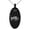 Black, variant on Stainless Steel Celtic Bull Rune Engraved Small Oval Charm Pendant Necklace