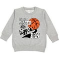 thumbnail image 2 of Inktastic Little Sister and Biggest Fan Basketball Player Toddler Sweatshirt, 2 of 4