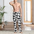 thumbnail image 2 of Sikiie Cute Cartoon Polar Bear Pajama Pants Men, PJ Bottoms, Sleep & Lounge Pants-Medium, 2 of 6