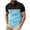 Sky Blue(2025), variant on Yiliang T Shirt for Men Mens Everyday Polo Shirt Turn Down Collar Regular Fit Classic Color Business Casual and Comfortable