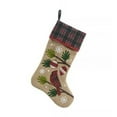 thumbnail image 4 of Manor Luxe Cardinal Noel Peace Jute Christmas Stocking, 4 of 4