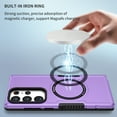 thumbnail image 6 of Dteck for Samsung Galaxy S24 FE Case, Magnetic Ring Compatible with Magsafe Wireless Charger, Shockproof Heavy Duty Protection Phone Case Cover, Purple, 6 of 10
