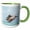 Green/White, variant on 3drose, Belize, Ambergris Caye. Adult Brown Pelican., 15oz Mug