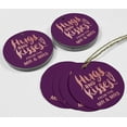 thumbnail image 4 of Inkdotpot Hugs & Kisses From The Wedding Bottle Tag Real Rose Gold Foil Favor Hang Tags Pack Of 50, 4 of 6