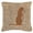 Brown, variant on Meerkat Burlap and Brown Indoor & Outdoor Decorative Fabric Pillow 18 x 18 in.