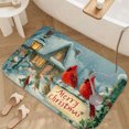 thumbnail image 3 of 1pc Christmas Scene Absorbent Non-Slip Bathroom Thickened Flannel Rug Decor,Soft,Quick Drying,Suitable For Indoor/outdoor Use,Bathrooms,Bedrooms,Kitchens,Terrace,Laundry Rooms,16"x24", 3 of 9