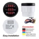 thumbnail image 4 of Riwesomey Medidor de presión de aceite 3 en 1 de 52MM, medidor de presión de aceite para barco, coche, ATV, preciso Bombillas para automóviles, 4 of 6