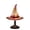 Red, variant on Witch Hat Lamps - Handcrafted Stained Gothic Wizard Hat Lights for Decor,Light with Glow-in-The-Dark Figurine for Bedroom Mystical Bedroom Ambiance & Wiccan Gifts