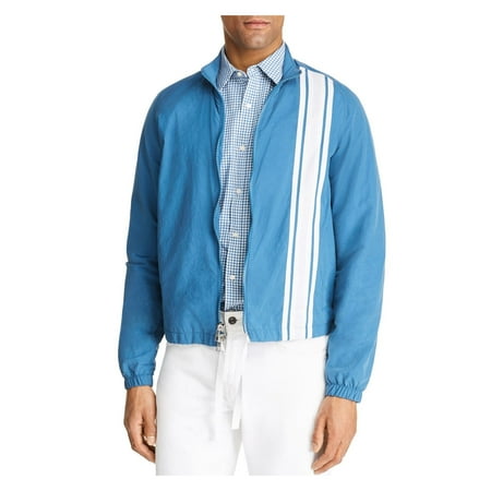 MICHAEL KORS Mens Blue Zip Up Jacket L