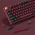 thumbnail image 3 of KBDiy-teclas de doble disparo para Teclado mecánico de Gaming, teclas GMK Samurai azul, perfil Cherry, PBT, Retro, ISO 7U, barra espacial, 176 teclas, 3 of 5