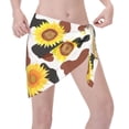 thumbnail image 3 of Bingfone Sunflower Cow Women's Sarong Swimsuit Cover Ups Bathing Suit Coverups Chiffon Beach Wrap Skirts, 3 of 7