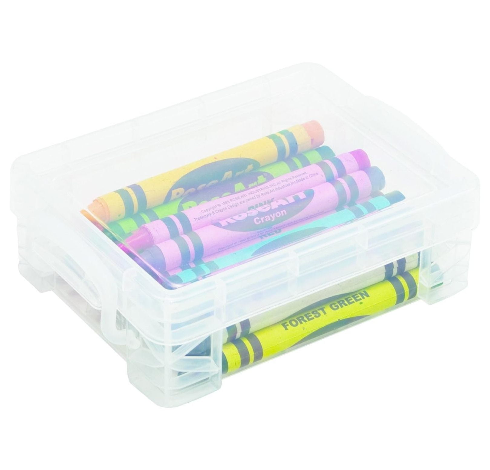 Super Stacker Crayon Box, 3.5 x 4.75 x 1.5 Inches, Clear, Case of 18 (40311CT)