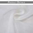 thumbnail image 7 of Rosnek White Outdoor Linen Sheer Curtains, Patio Extra Wide Top and Bottom Grommet Drapes Privacy Semi Sheer Divider Window Curtain, 1 Panel, 7 of 7