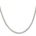 thumbnail image 2 of Sterling Silver Rhodium-plated 4mm Rolo Chain, 2 of 4