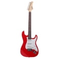 thumbnail image 2 of GST Rosewood Fingerboard Electric Guitar Bag Shoulder Strap Pick Whammy Bar Cord Wrench Tool Red, 2 of 9