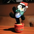 thumbnail image 1 of Puntoco Muñeco Navideño Eléctrico De Peluche Que Baila Y Canta Papá Noel (Versión Recargable) C,Decoración Hogareña, 1 of 4