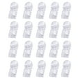 thumbnail image 2 of 20 Pcs Self-adhesive Wire Organizer Cable Clamp Line Clip Ties Fixer Holder,Transparent S, 2 of 8