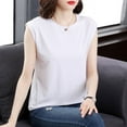 thumbnail image 2 of Dagugfen Women Sleeveless Tops Cap Sleeve Loose Fitting Casual Comfy Lightweight Work Basic Tees Tank Tops, 2 of 8