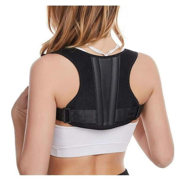 Back correction belt for adults, posture corrector, spine support, pain relief (Black)