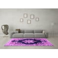 thumbnail image 3 of Ahgly Company Indoor Rectangle Medallion Purple Traditional Area Rugs, 7' x 10', 3 of 4